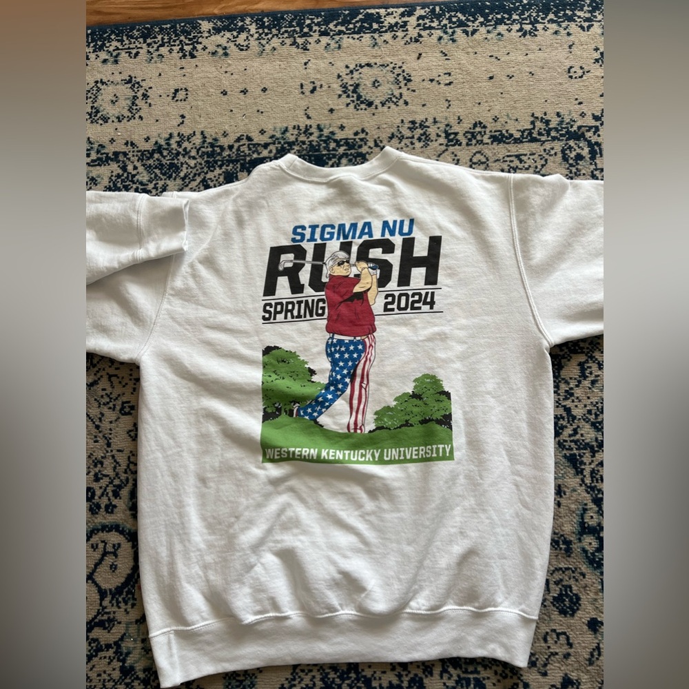 Sigma nu spring rush 2024 crewneck